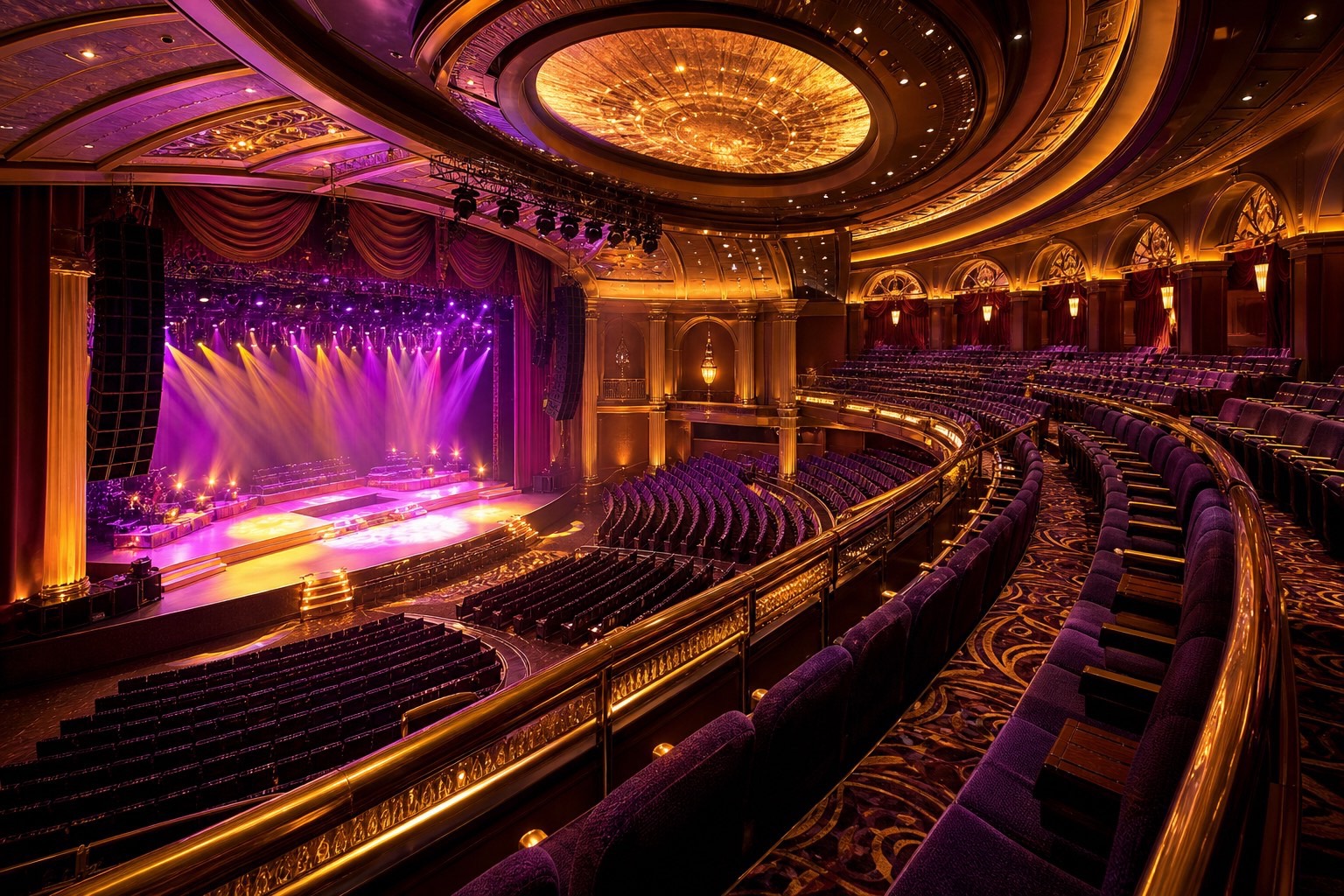 Live concert theatre inside a casino resort