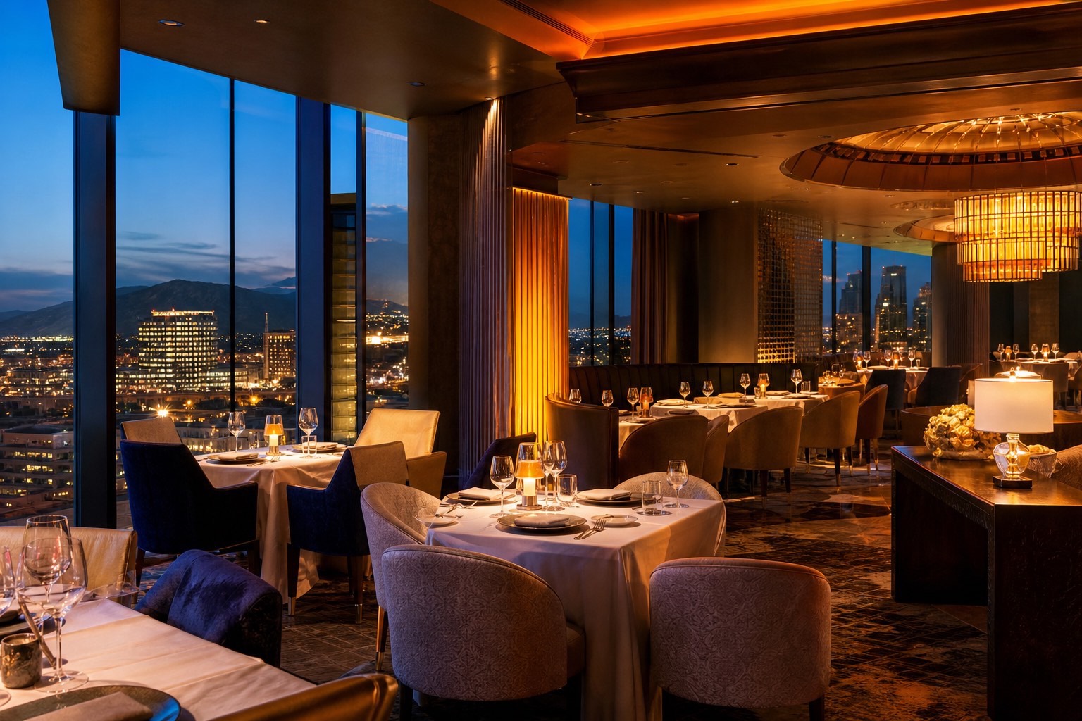 Fine dining at a Canadian casino resort